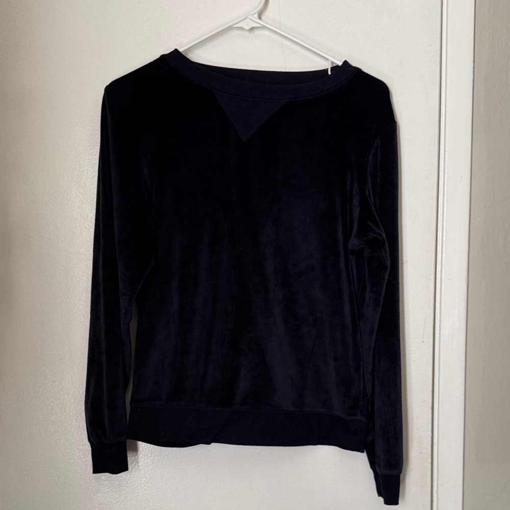 Honeydew Crushed Velvet Crewneck